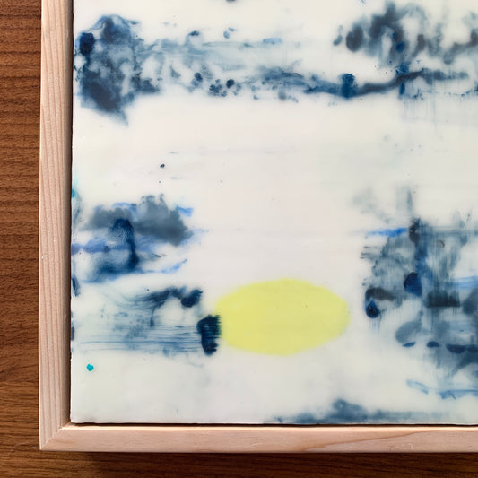 Pacific - Encaustic 11.5 x 9