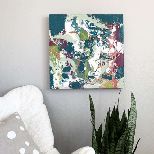 Weather Patterns - Encaustic 24 x 24 - SALE