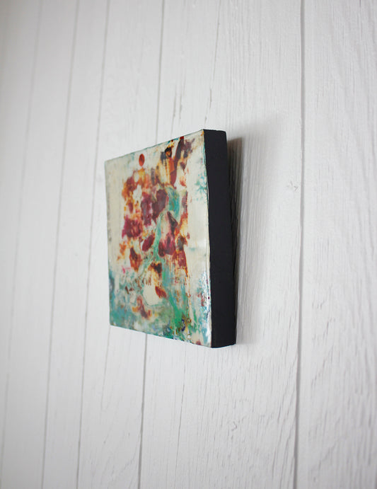 Indian Paintbrush - Encaustic 6 x 6